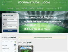 Tablet Screenshot of footballtravel.com